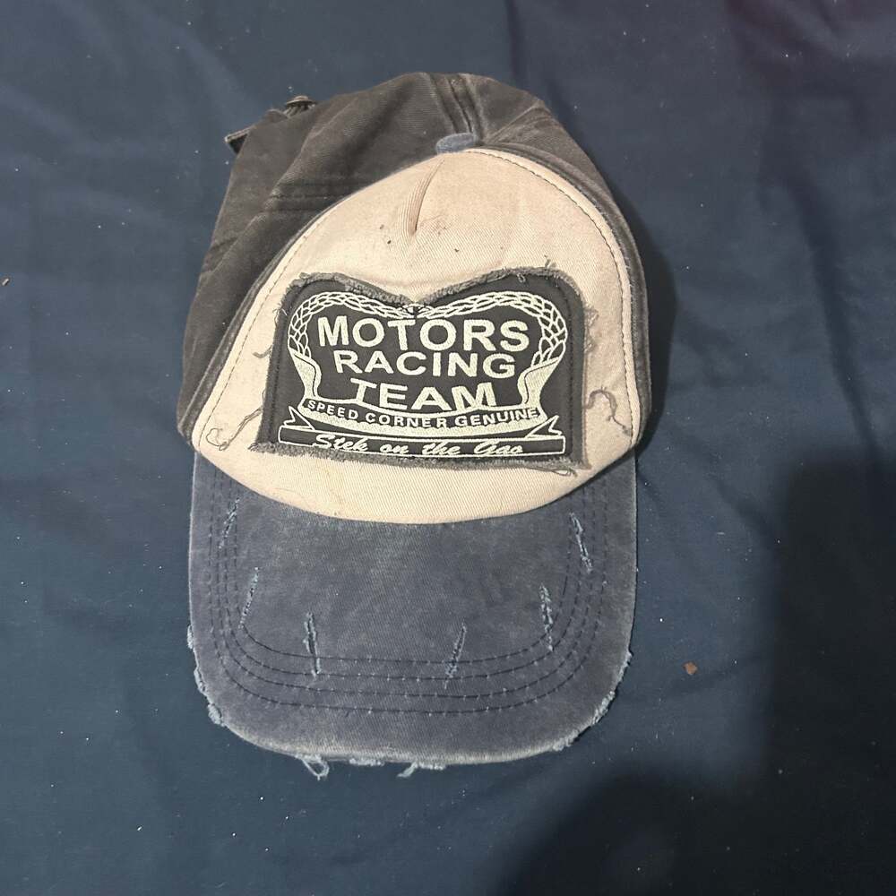 Motors Racing Team Distressed Cotton Baseball Cap